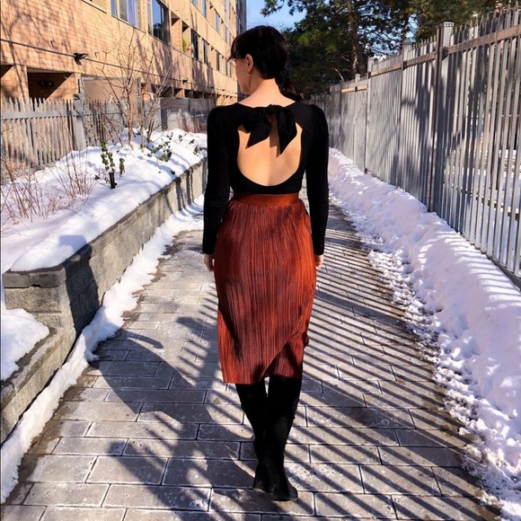 Pleated Midi Skirt - Picture 9 of 9